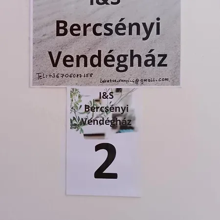 I&s Bercsenyi Vendeghaz Апартаменты